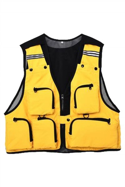 SKV011 custom zipper vest jacket design outdoor fishing vest director outdoor vest photographer vest jacket vest jacket center detail view-4